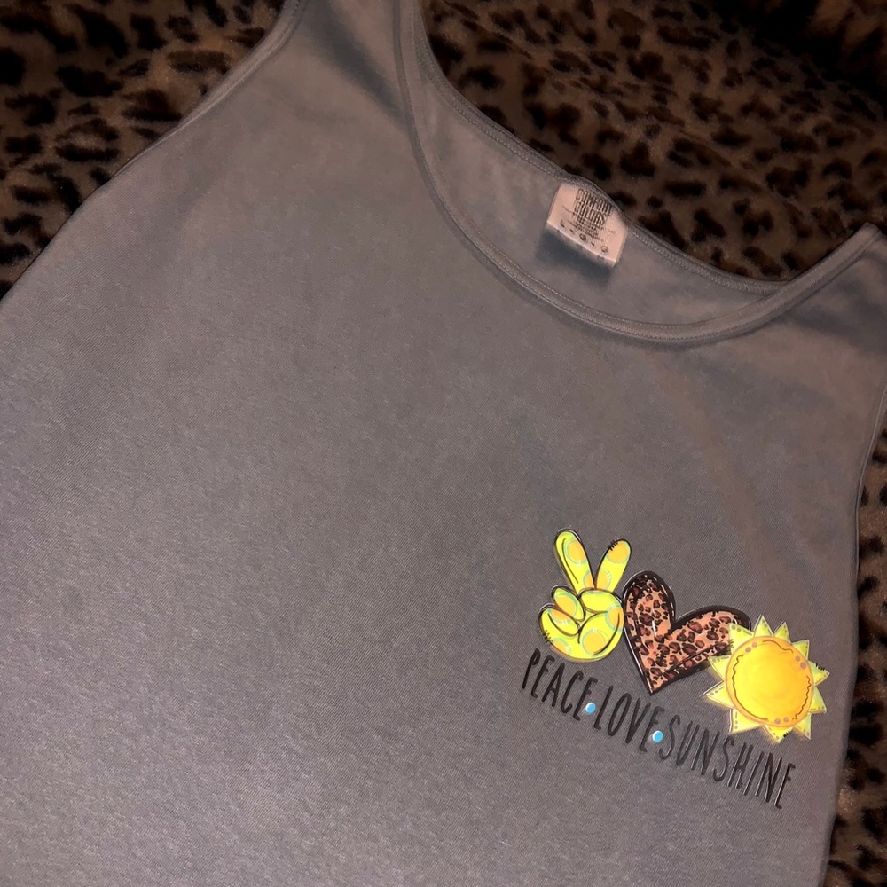 “Peace Love Sunshine” tank